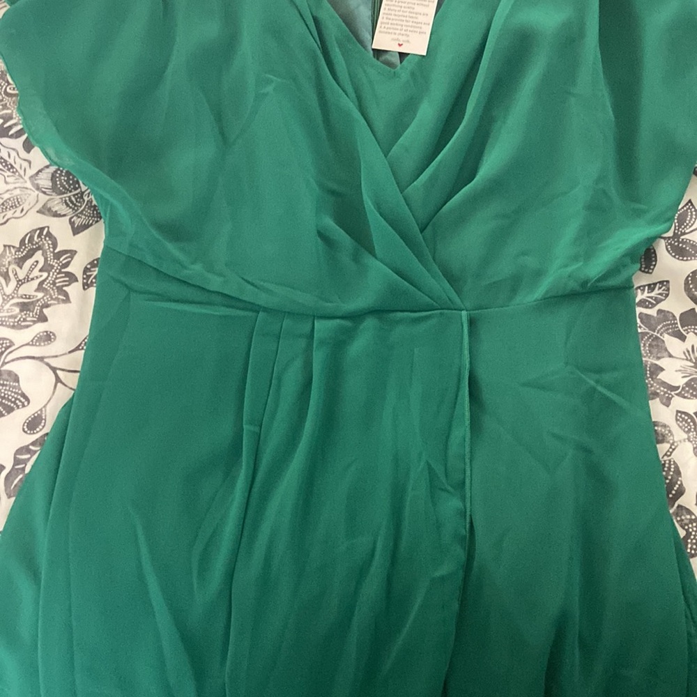 Green formal Dress size L - Picture 8 of 9